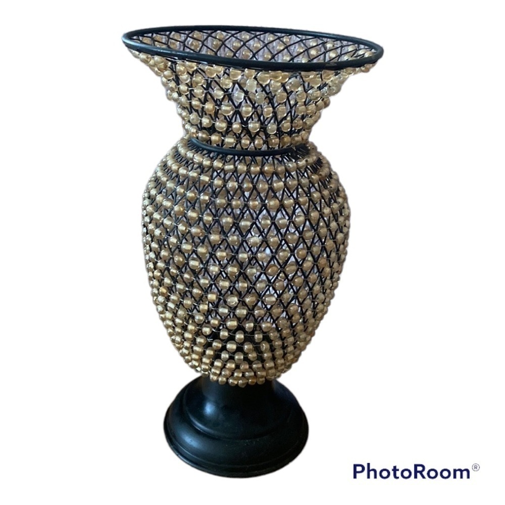 Beaded Vase Container